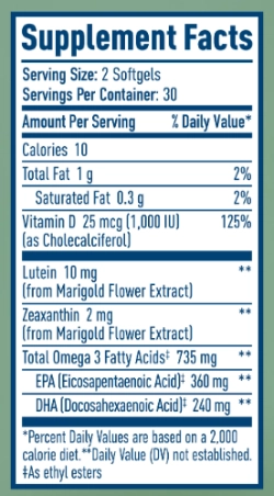 Native Path Eye Health Supplement Facts