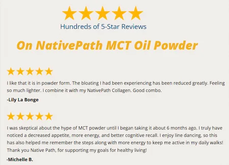 NativePath MCT Oil Powder Customers Reviews