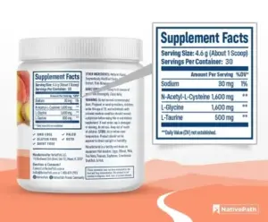 NativePath Native NAC Ingredients