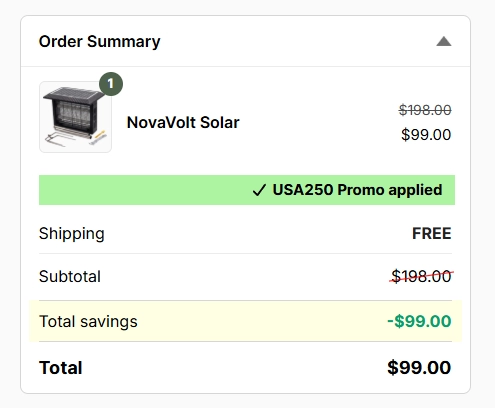 NovaVolt Solar Bug Zapper Price